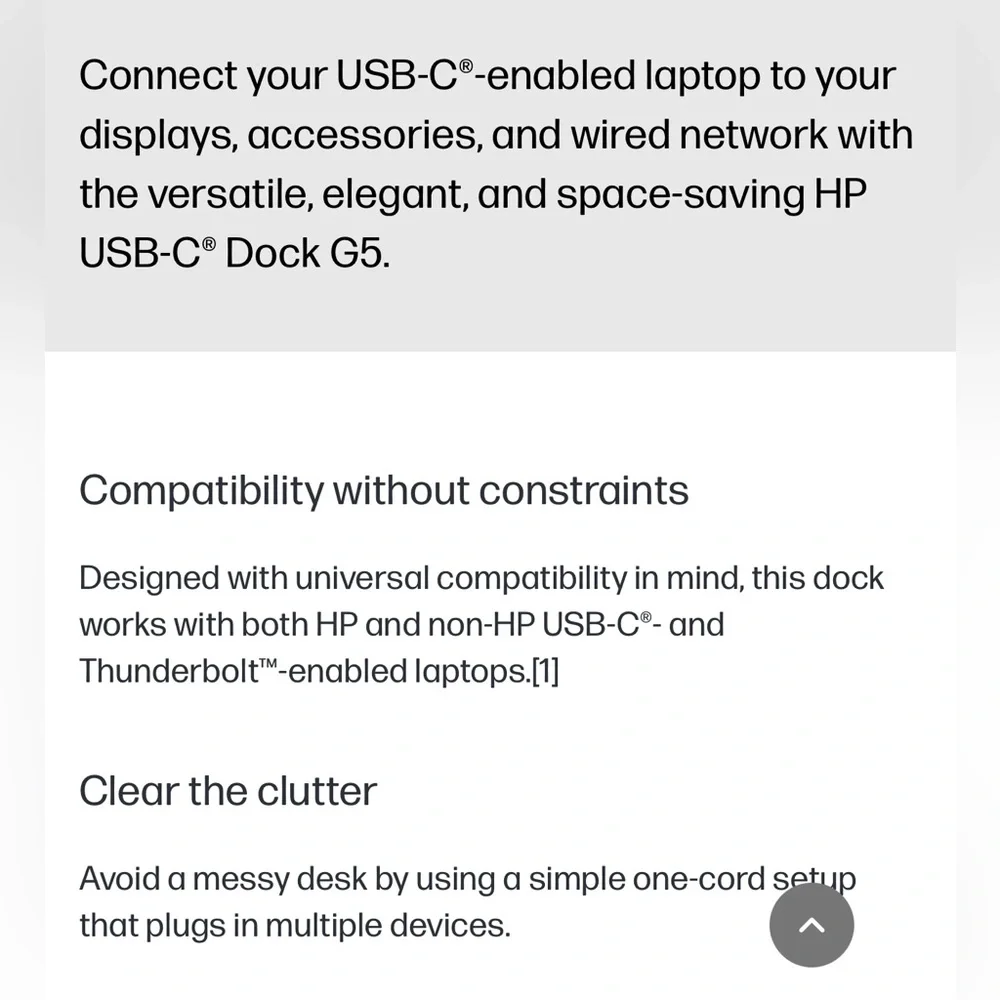 HP USB-C Dock G5